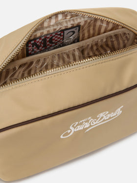 Beauty Bag Westwood in nylon beige tinta unita