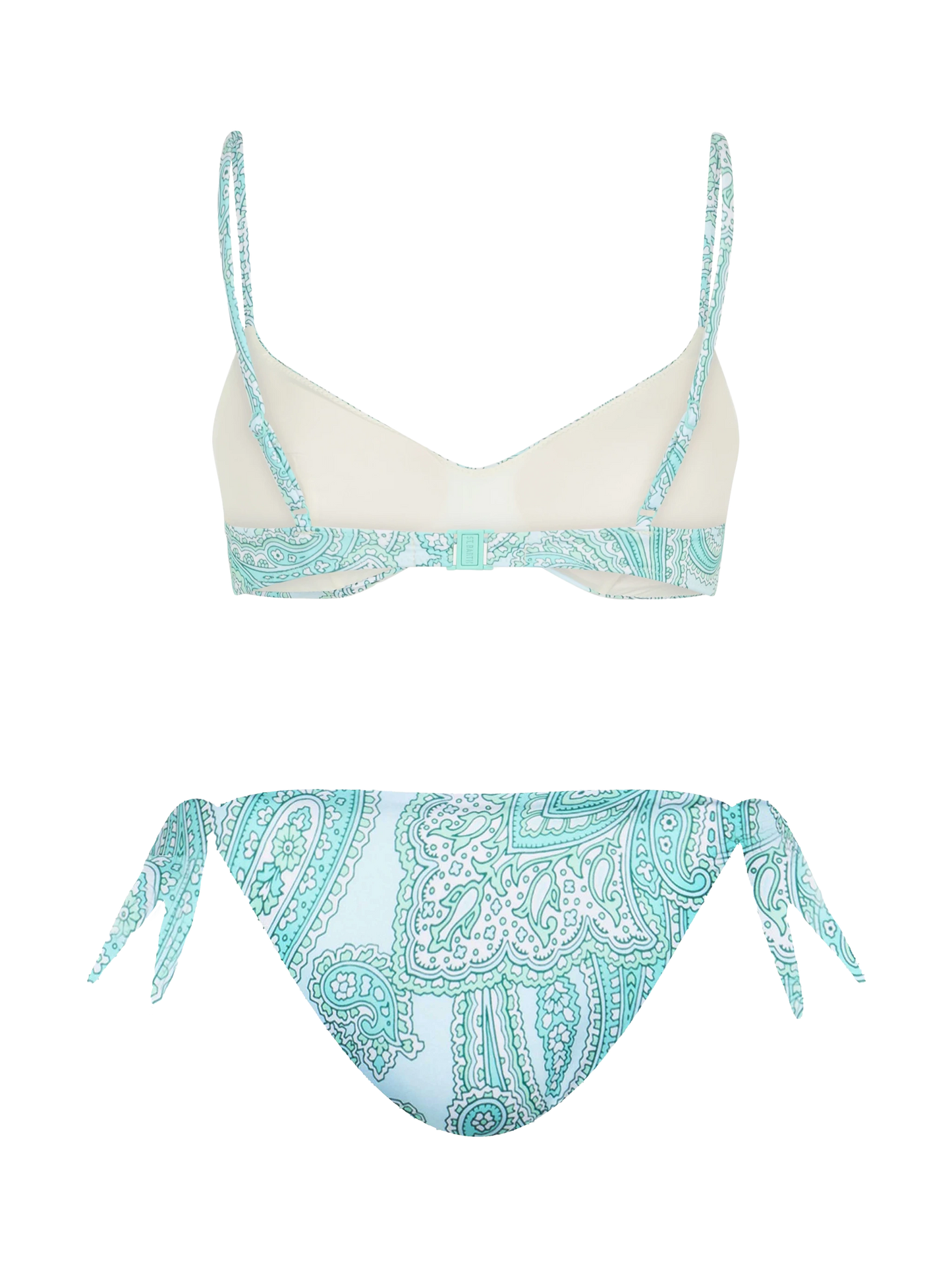 Woman paisley scoop bralette bikini May Yali - MC2 Saint Barth
