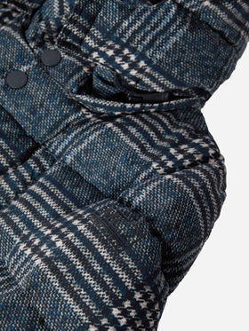 Piumino con cappuccio Baxter con stampa Principe di Galles