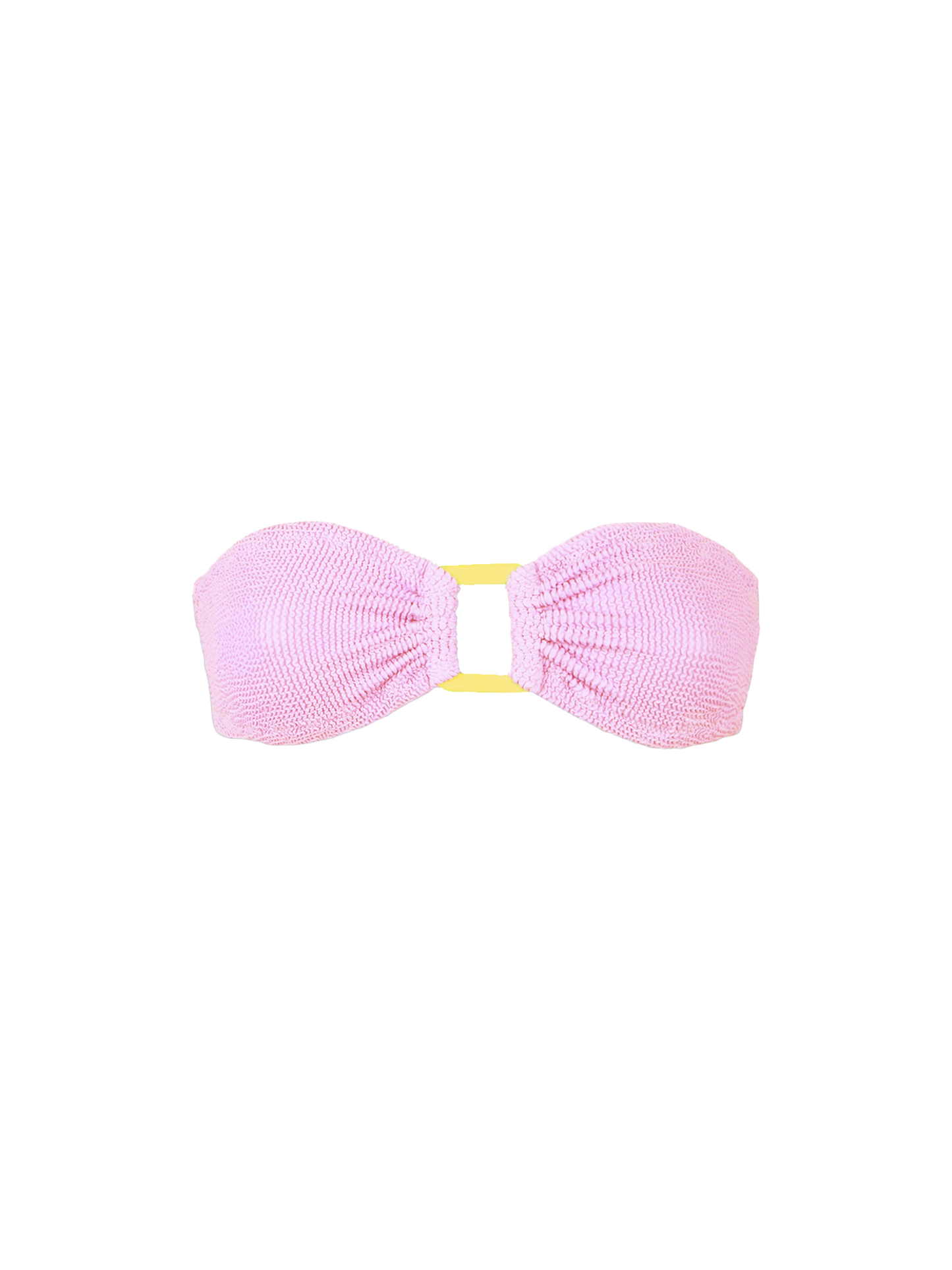Bandeau-Oberteil in Crinkle-Optik