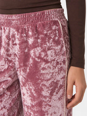 Yvonne Jogginghose aus rosa Chenille 