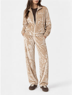 Pantaloni Yvonne in ciniglia beige