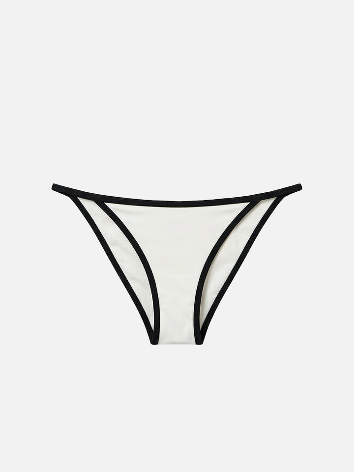 Bikini Paloma Zephire String panna con profili a contrasto