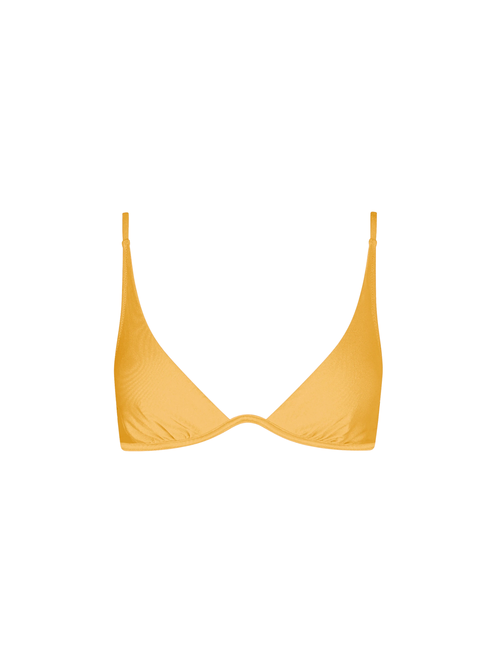 Woman ochre yellow V-wired top - MC2 Saint Barth