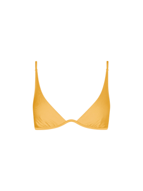 Woman ochre yellow V-wired top - MC2 Saint Barth