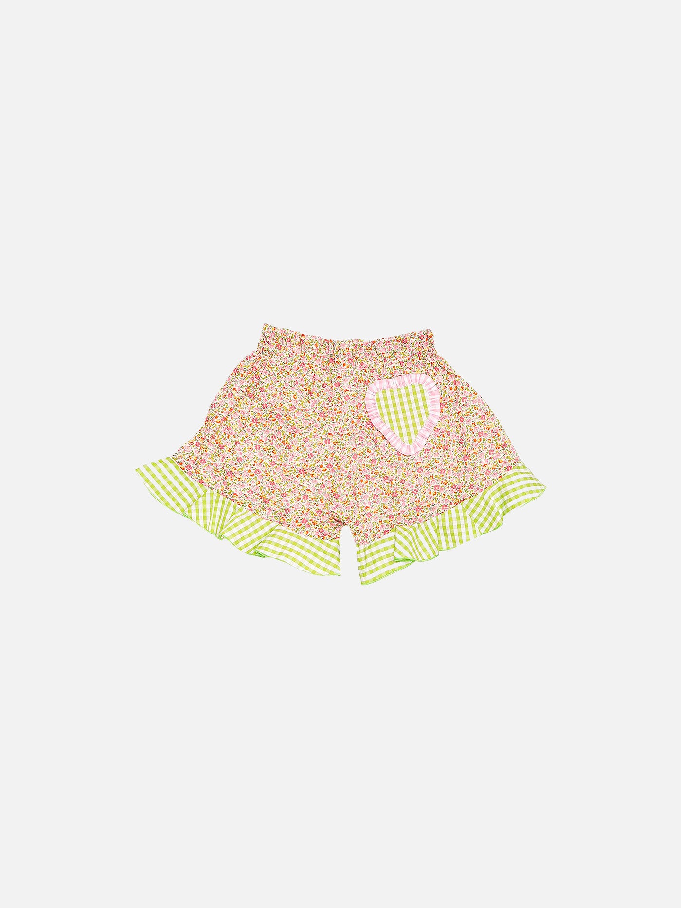 Girl cotton ruffled shorts | Made with Liberty fabric - MC2 Saint Barth