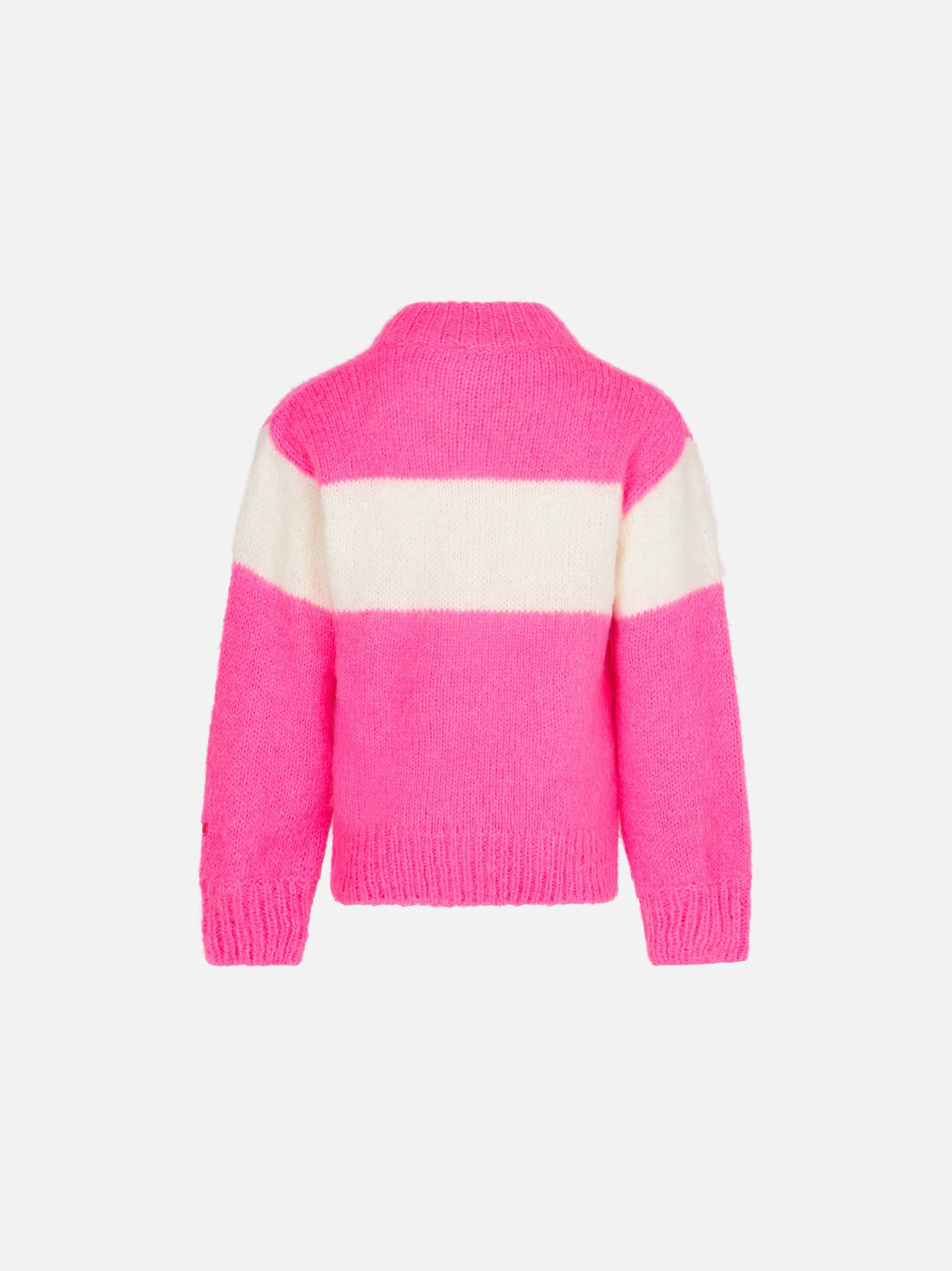 Girl brushed crewneck sweater with Apres chic lettering - MC2 Saint Barth