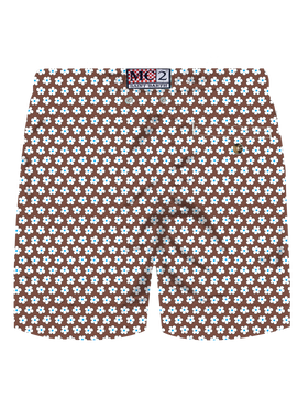 Comfort Light stretch swim shorts with tie print - MC2 Saint Barth