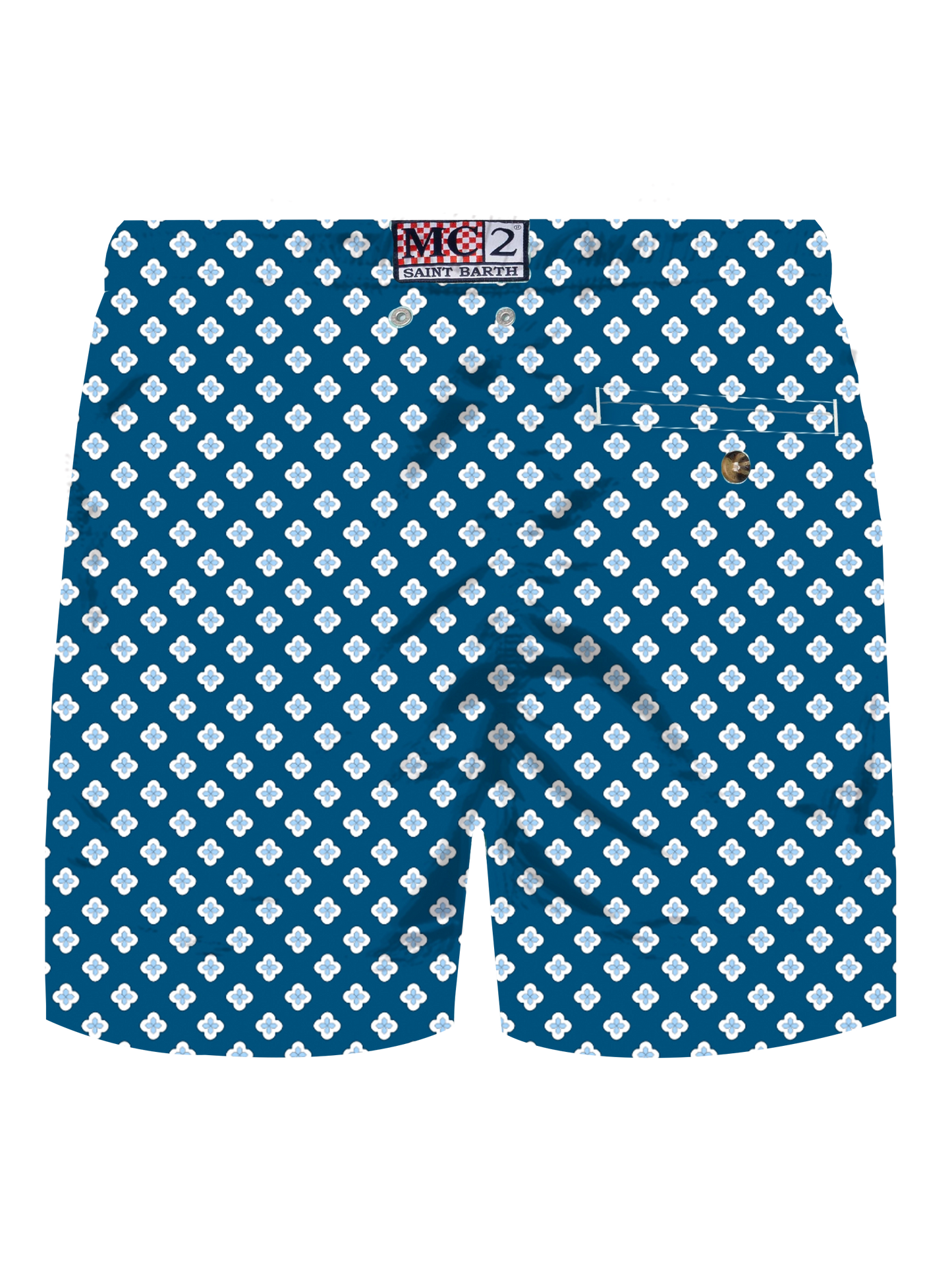 Comfort Light stretch swim shorts with tie print - MC2 Saint Barth