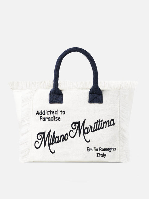 Vanity terry shoulder bag with Milano Marittima embroidery - MC2 Saint Barth