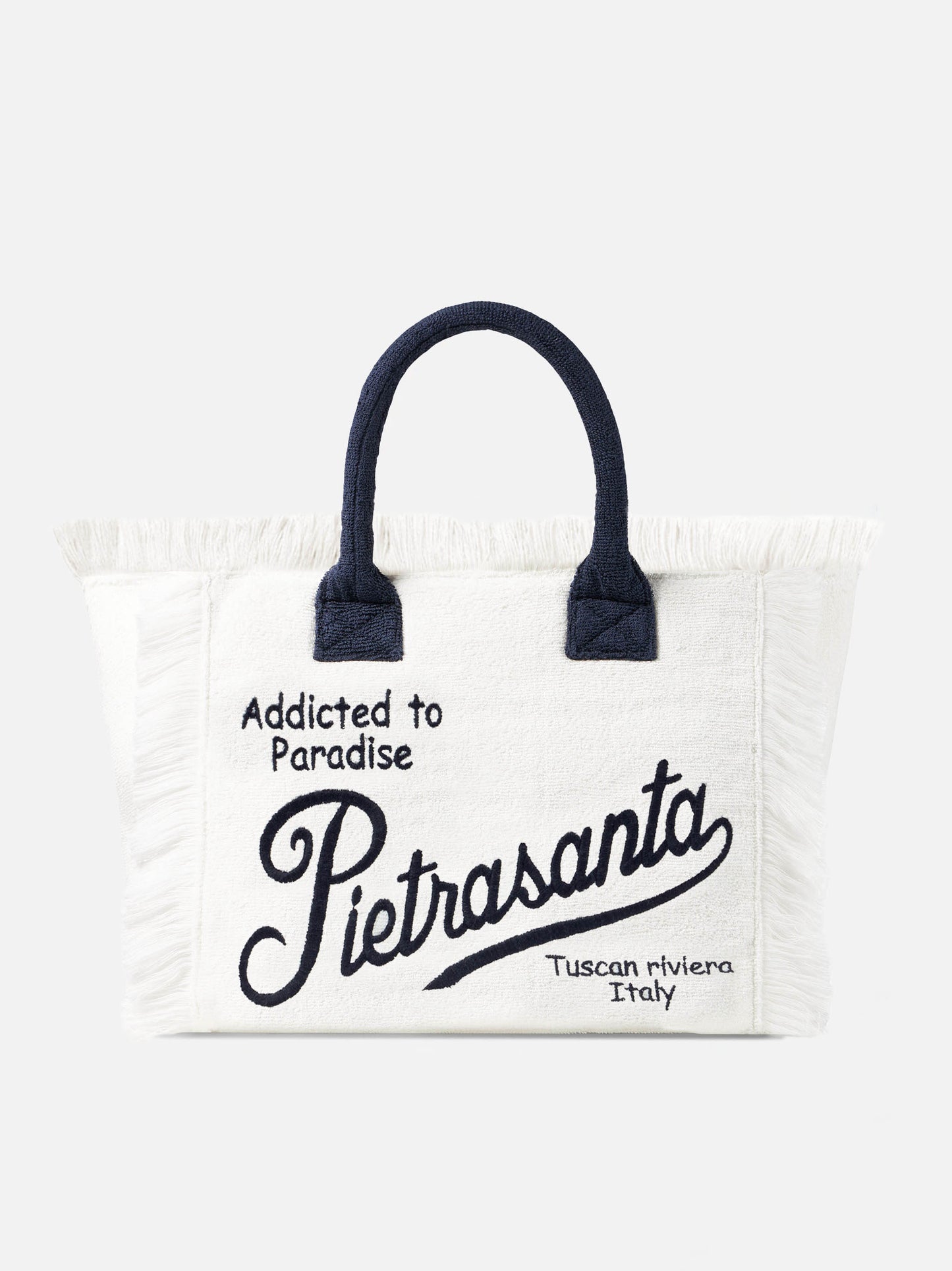 Vanity terry shoulder bag with Pietrasanta embroidery - MC2 Saint Barth