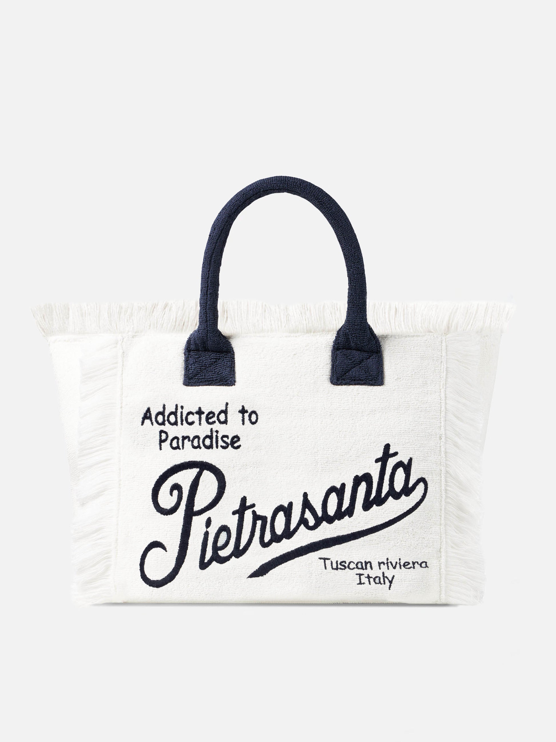Vanity terry shoulder bag with Pietrasanta embroidery - MC2 Saint Barth