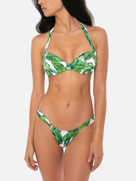 Woman bralette bikini with tropical print - MC2 Saint Barth