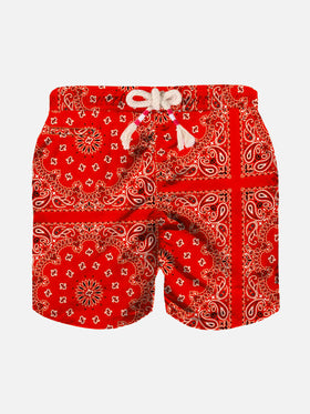 Boy swim shorts with bandanna print - MC2 Saint Barth