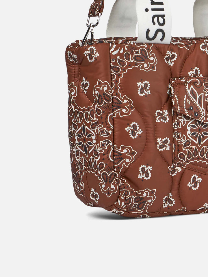Puffer handbag with bandanna print - MC2 Saint Barth