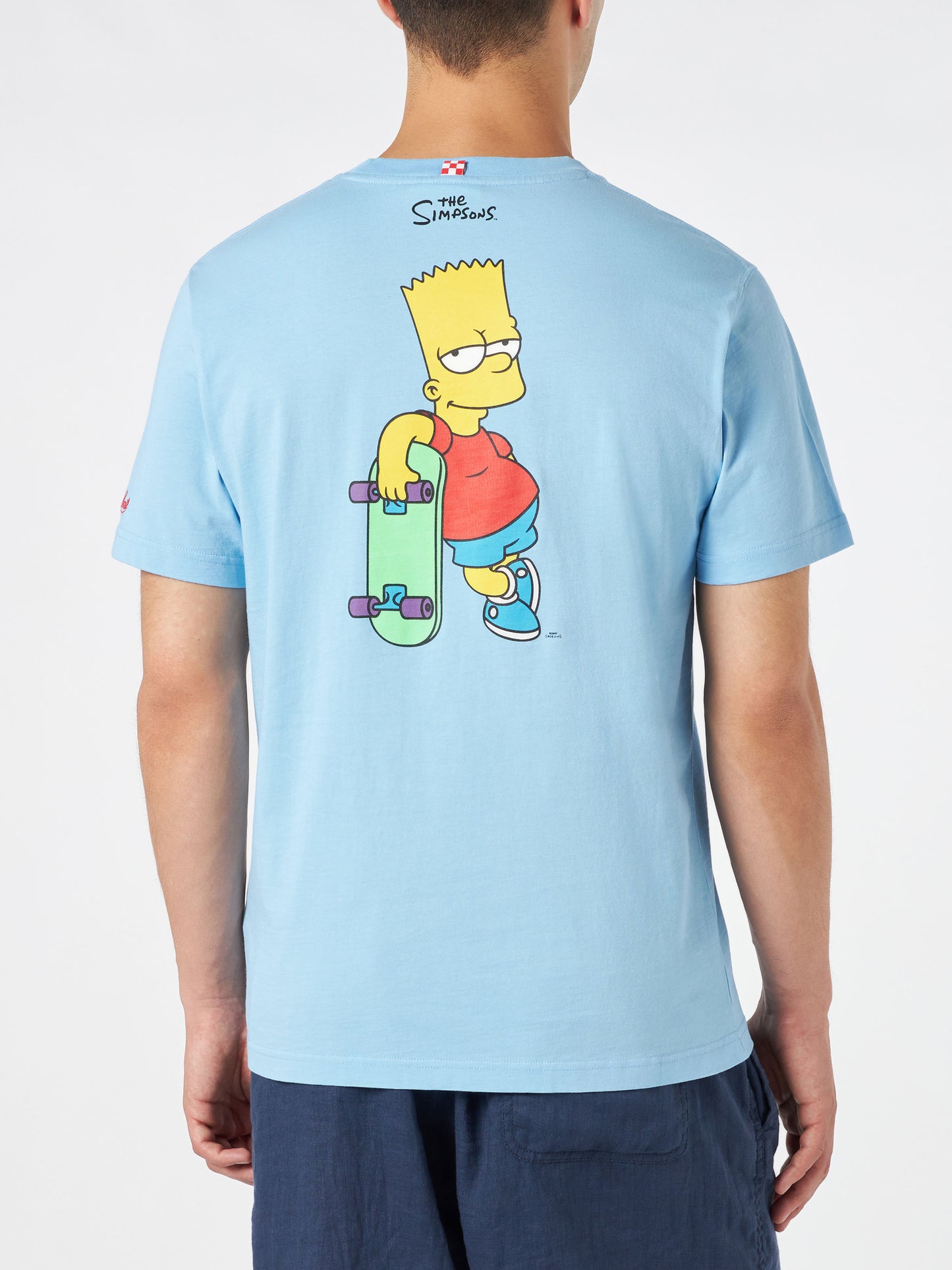 Man cotton t-shirt with Bart Simpson print | THE SIMPSON SPECIAL EDITION - MC2 Saint Barth