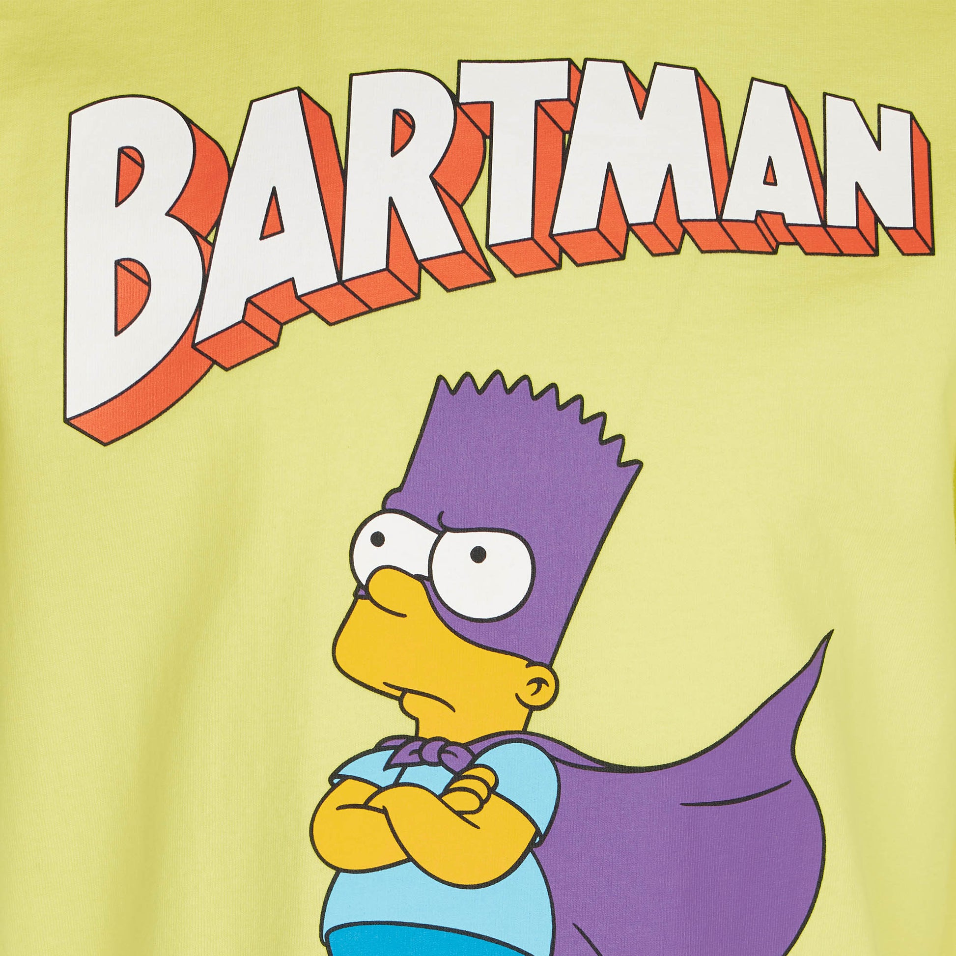 Boy yellow cotton t-shirt with Bartman print | THE SIMPSONS SPECIAL EDITION - MC2 Saint Barth