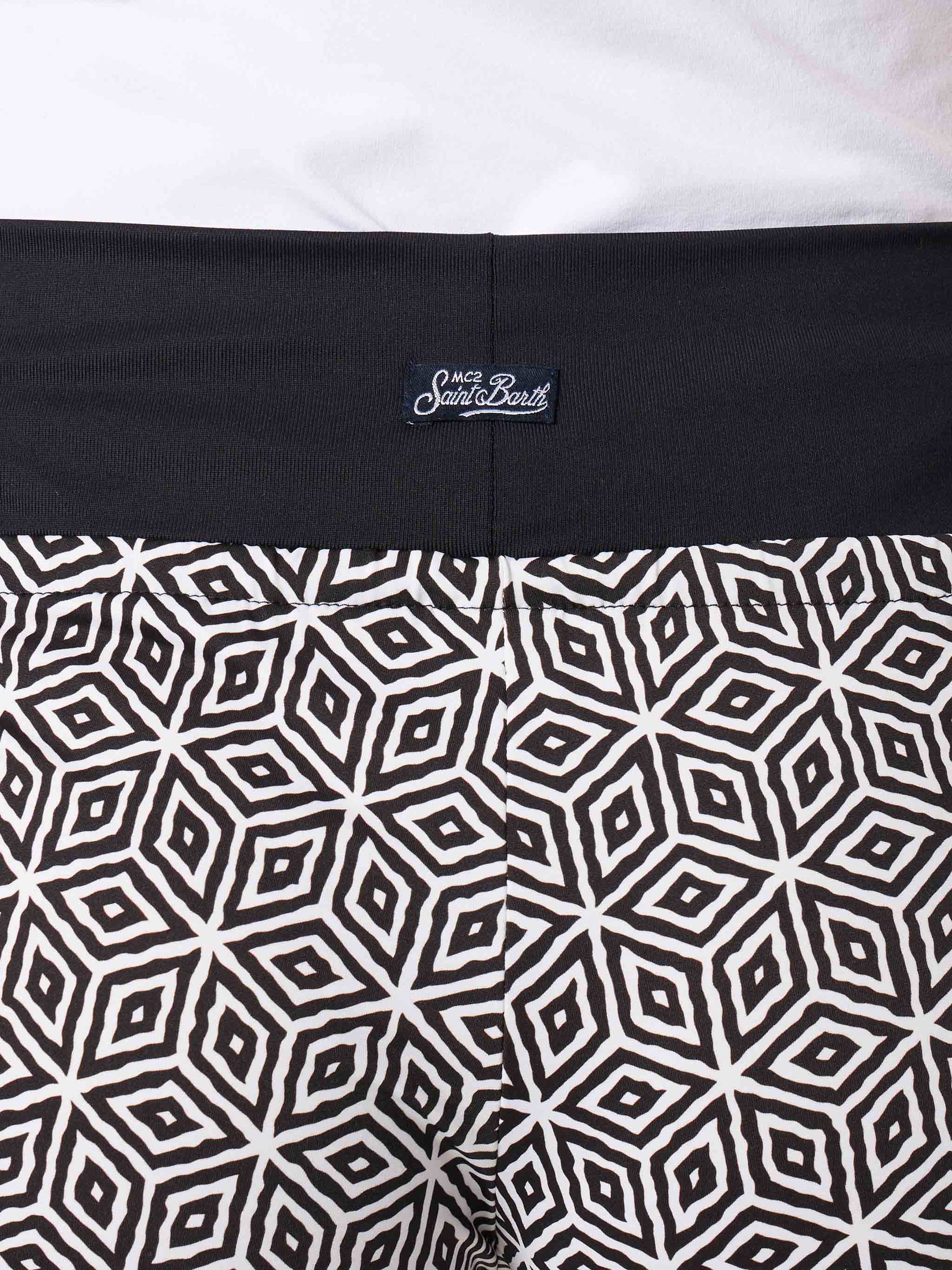 Woman beach shorts with geometric print - MC2 Saint Barth