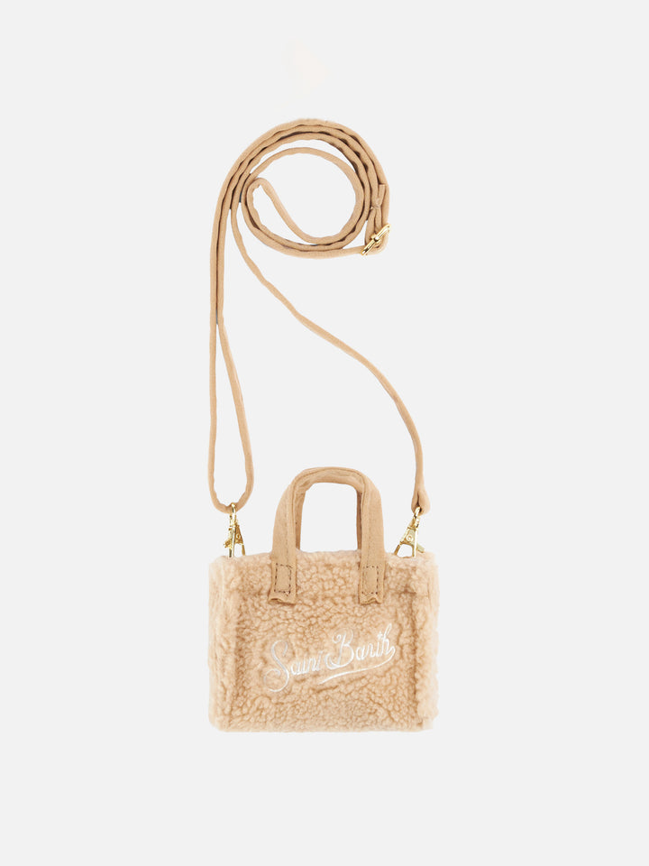Portachiavi beige in peluche