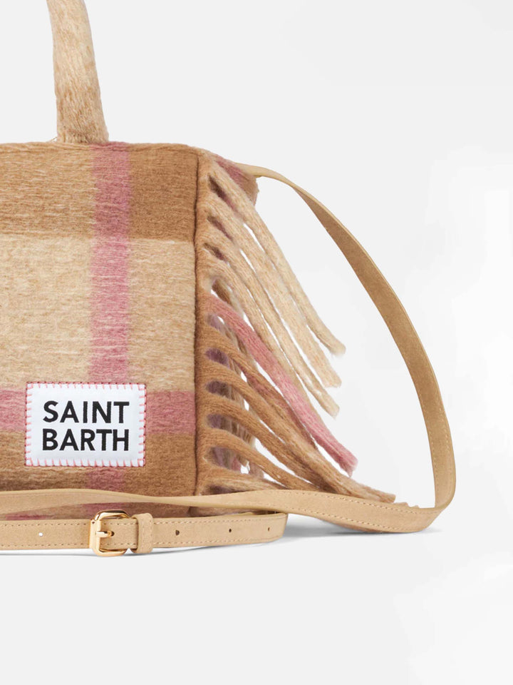 Colette blanket handbag with tartan print - MC2 Saint Barth