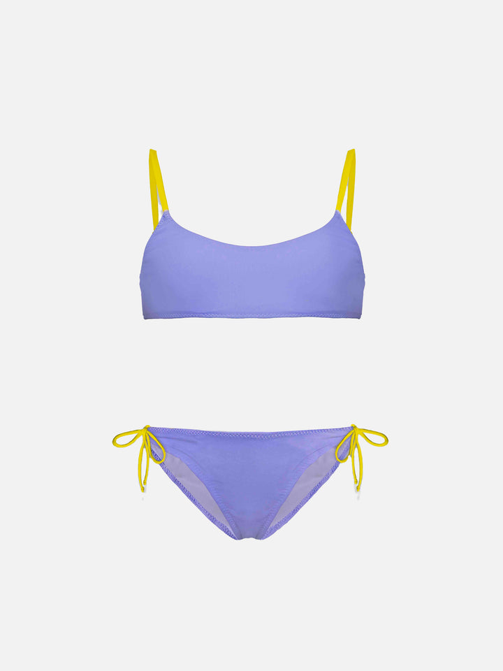 Girl bralette bikini with Dreaming St. Barth embroidery - MC2 Saint Barth
