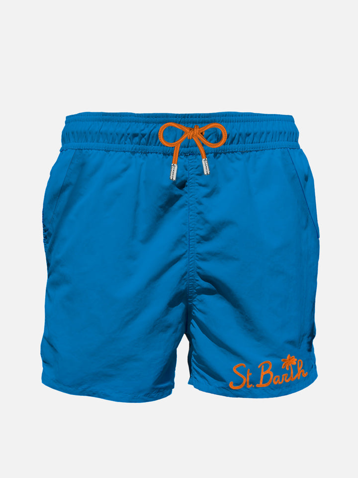 Bluette man swim shorts with pocket - MC2 Saint Barth