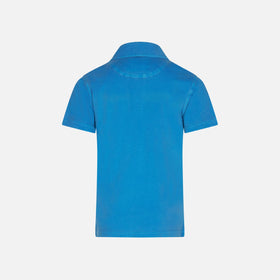Boy bluette jersey polo - MC2 Saint Barth