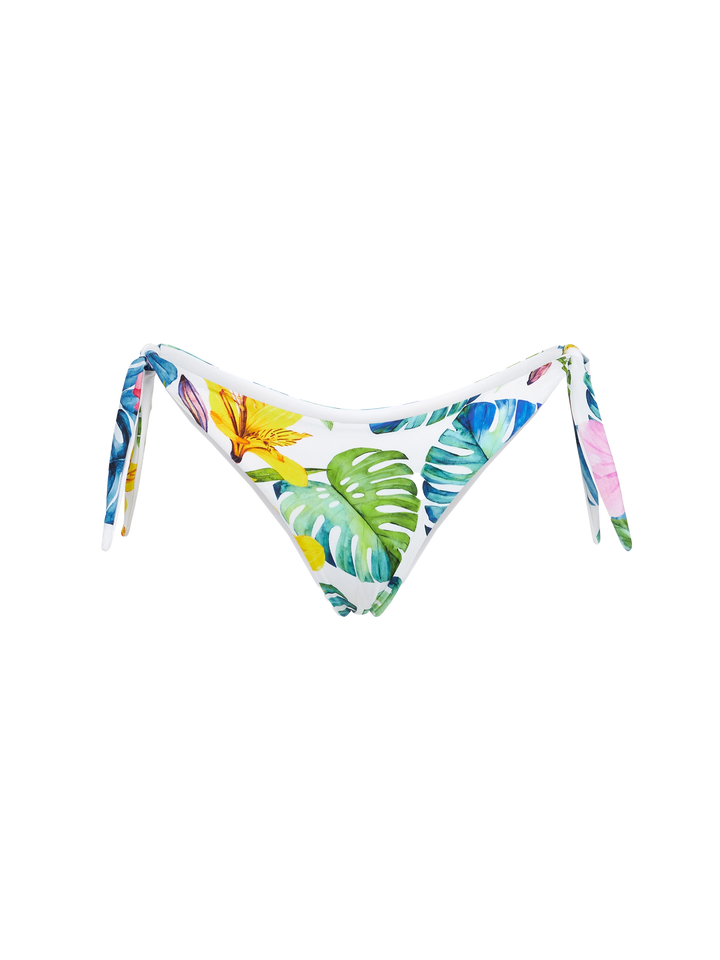 Woman swim briefs with flower print - MC2 Saint Barth