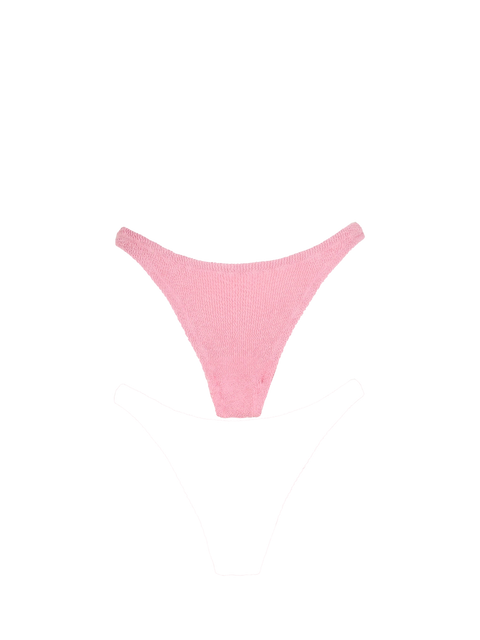 Woman pink crinkle swim briefs - MC2 Saint Barth