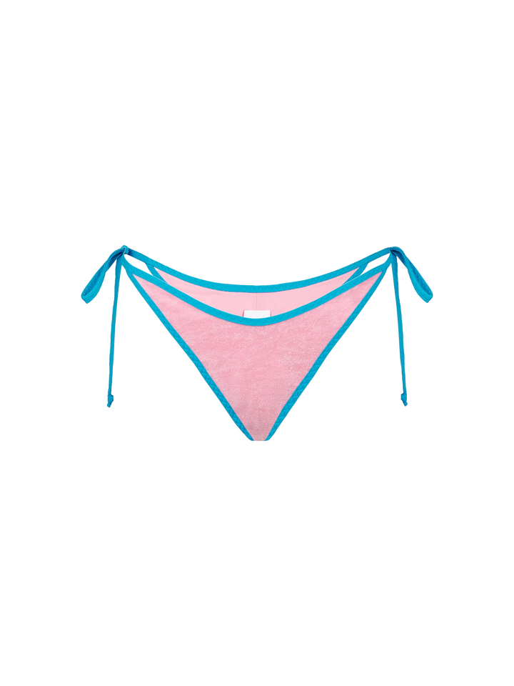 Woman pink terry cheeky swim briefs - MC2 Saint Barth