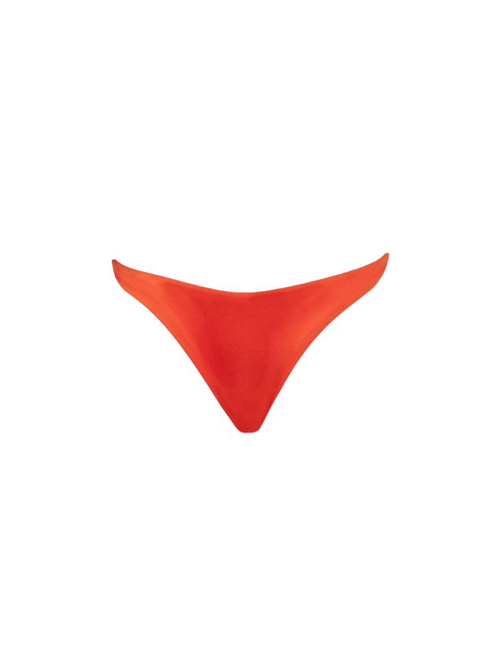 Shiny orange bikini with triangle top - MC2 Saint Barth