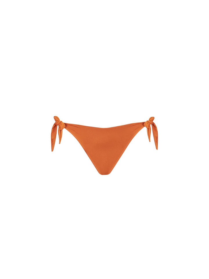 Shiny orange crossed bandeau bikini - MC2 Saint Barth