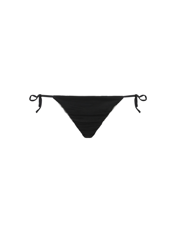 Black swim briefs with tulle - MC2 Saint Barth