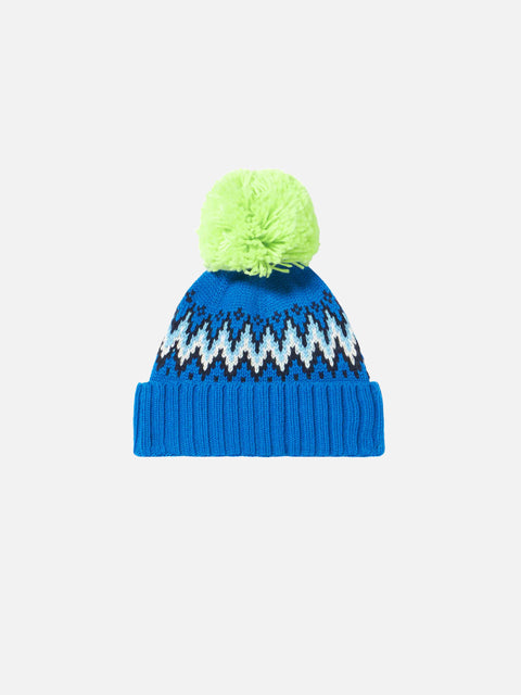 Boy beanie with Icelandic jacquard - MC2 Saint Barth