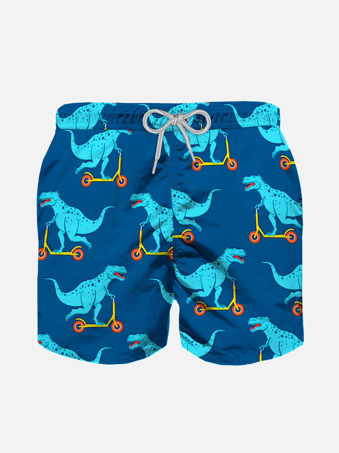 Dino scooter print boy's light swimshorts - MC2 Saint Barth