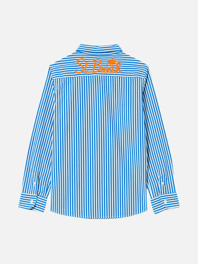 Striped cotton kid shirt Agnes - MC2 Saint Barth