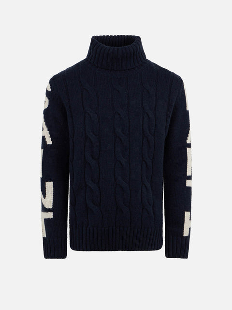 Boy cable knit cashmere blend sweater Fisherman - MC2 Saint Barth