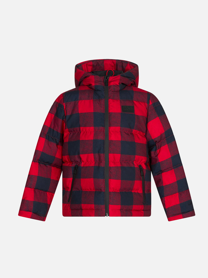 Kid hooded down padded jacket Snoopy print | Peanuts Special Edition - MC2 Saint Barth