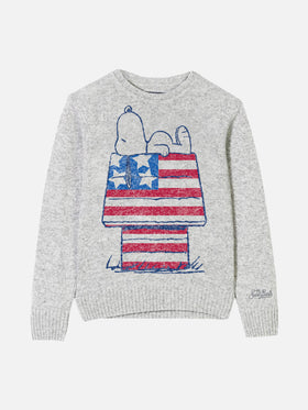Maglia bambino con stampa jacquard Snoopy | Edizione speciale Peanuts™