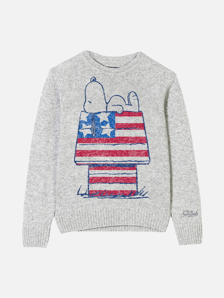Kid sweater with Snoopy jacquard print | Peanuts™ Special Edition