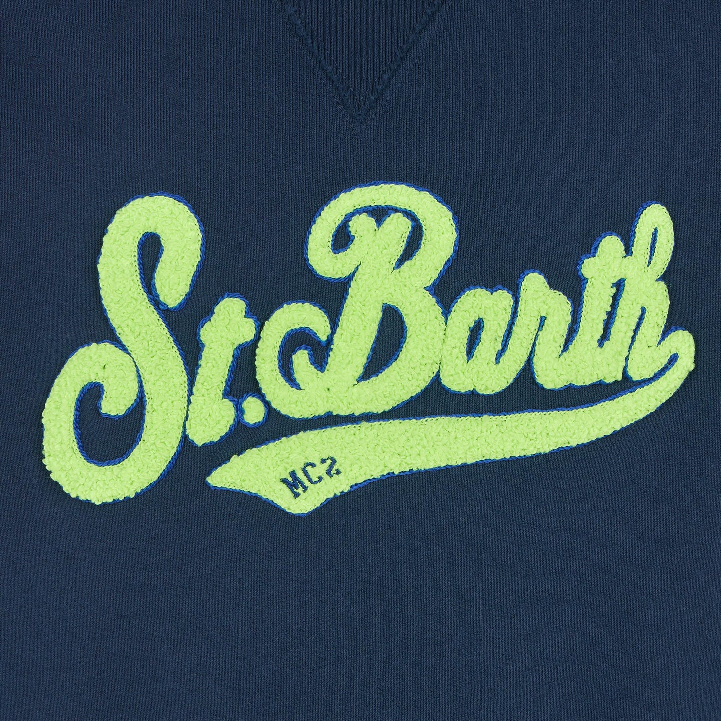 Boy cotton sweatshirt with St. Barth terry patch - MC2 Saint Barth