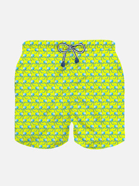 Jelly fish print boy light fabric swim shorts - MC2 Saint Barth
