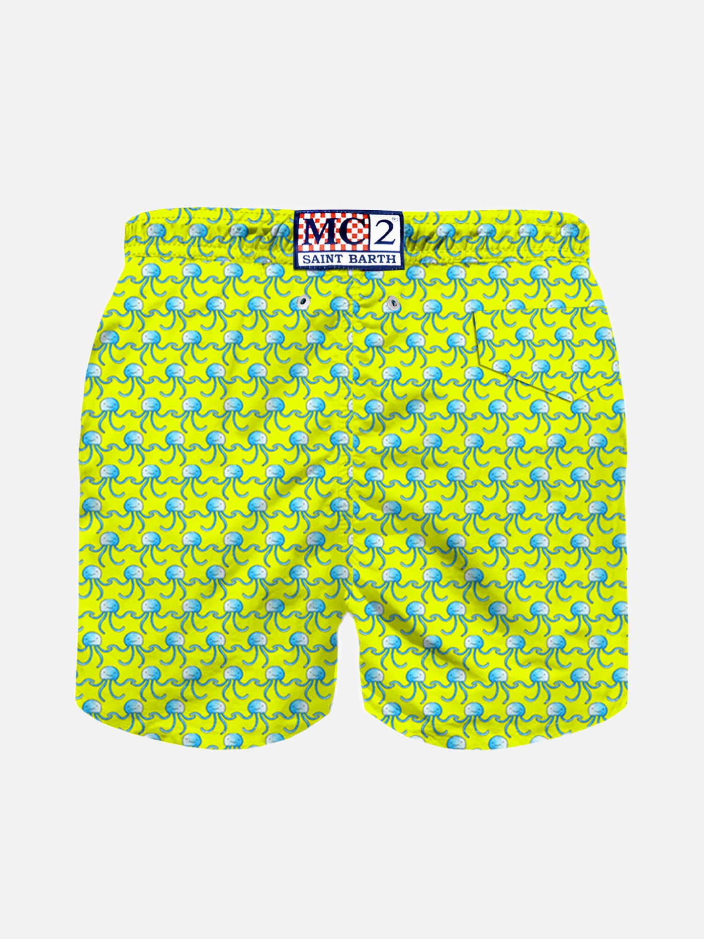 Jelly fish print boy light fabric swim shorts - MC2 Saint Barth