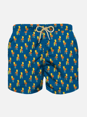 Boy light fabric swim shorts with skater Bart print | THE SIMPSONS SPECIAL EDITION - MC2 Saint Barth