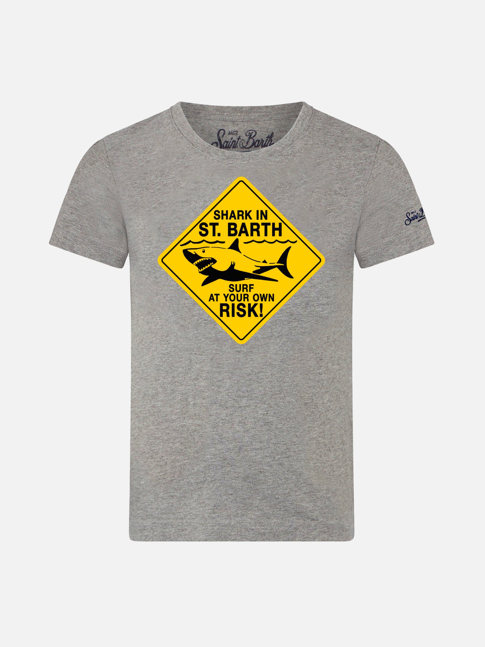 Boy's t-shirt Shark in Saint Barth - MC2 Saint Barth