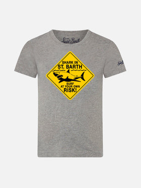 Boy's t-shirt Shark in Saint Barth - MC2 Saint Barth