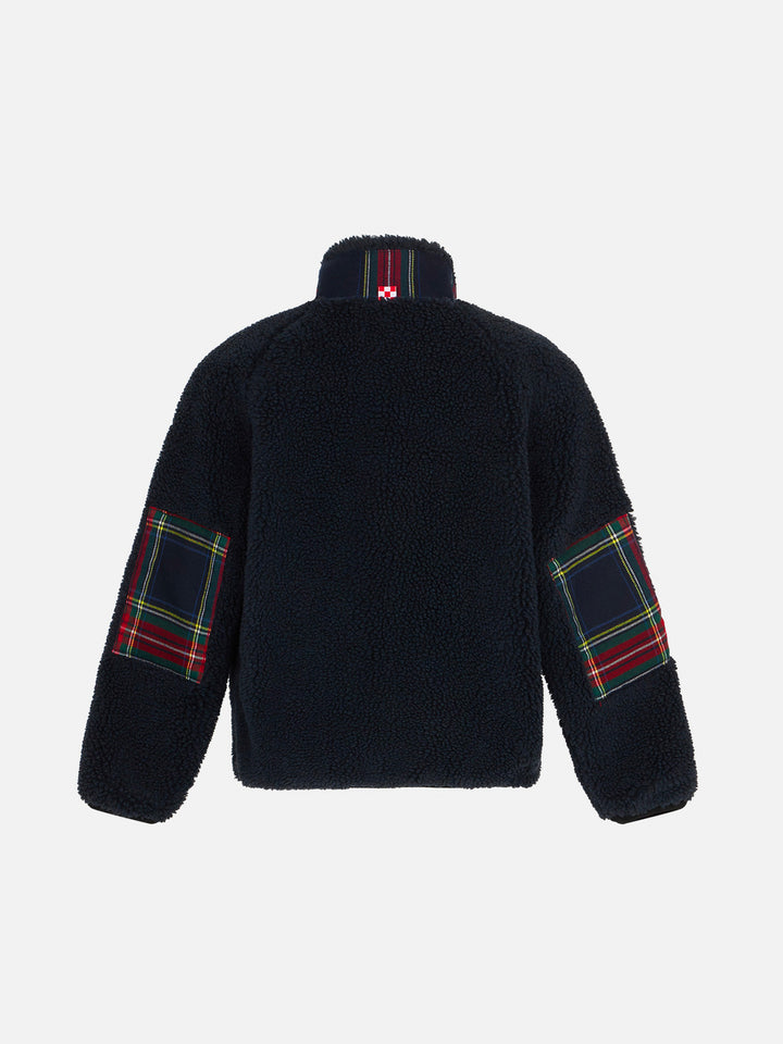 Kid sherpa jacket with pocket and St. Barth embroidery - MC2 Saint Barth