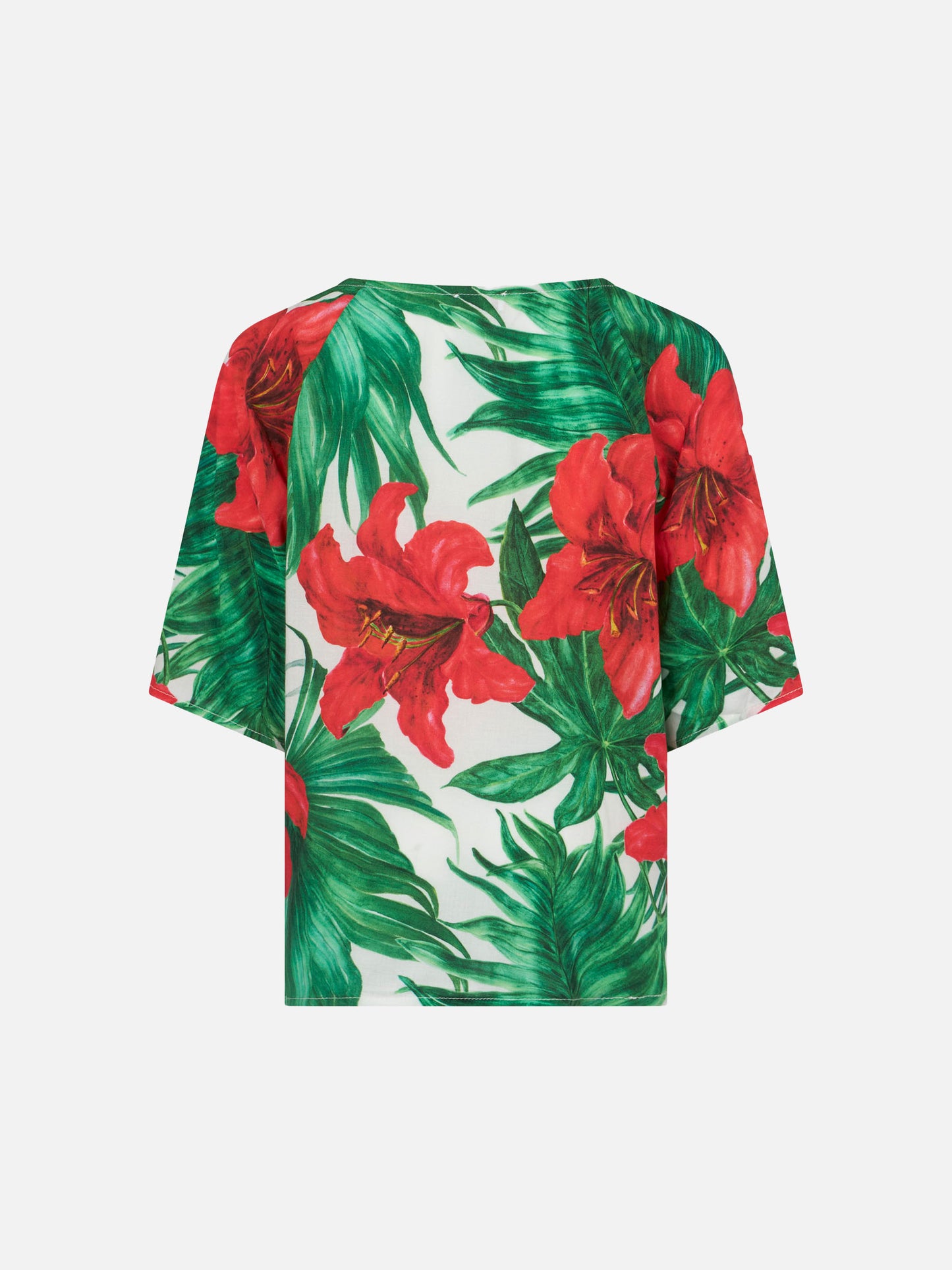 Girl caftan with ibiscus print - MC2 Saint Barth