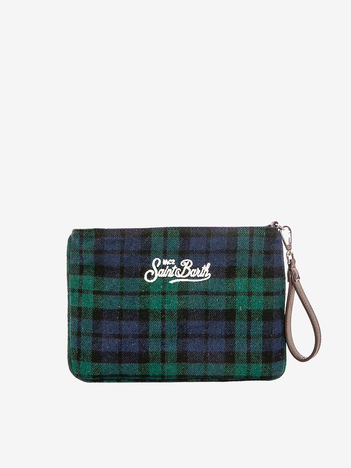 Parisienne tartan cross-body pouch bag - MC2 Saint Barth