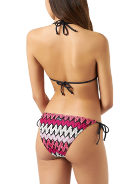 Woman chevron knitted triangle bikini - MC2 Saint Barth